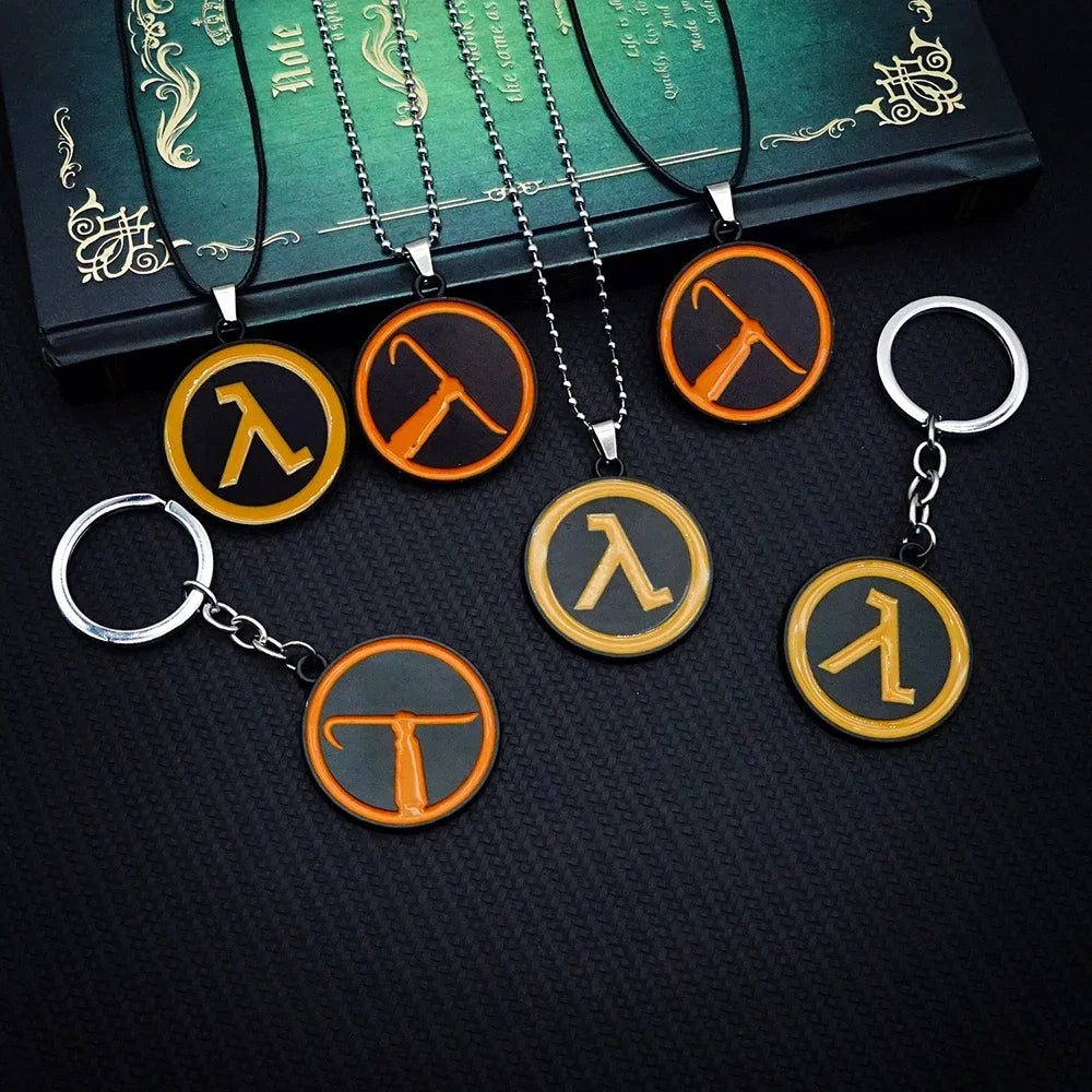 Half-Life Lambda Crowbar Necklace & Keychain