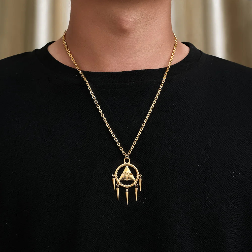Yu-Gi-Oh Bakura's Millennium Wisdom Wheel Necklace