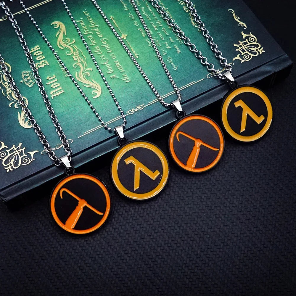 Half-Life Lambda Crowbar Necklace & Keychain