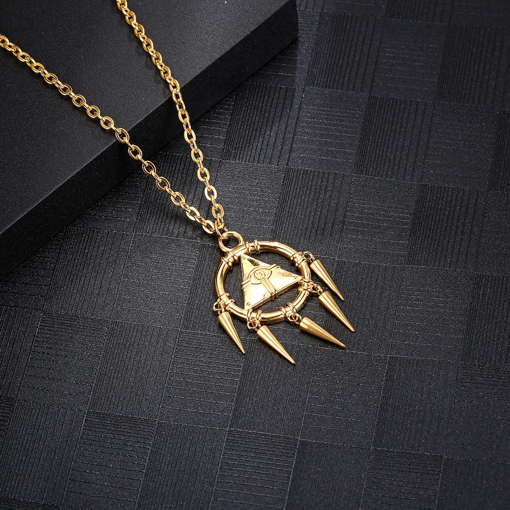 Yu-Gi-Oh Bakura's Millennium Wisdom Wheel Necklace