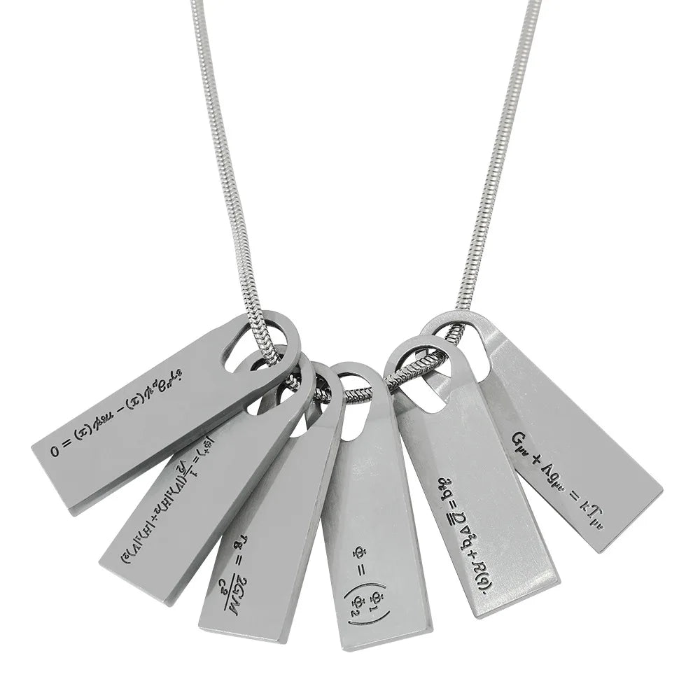 Death Stranding inspired q-pid equation necklace sci-fi gaming pendant jewelry