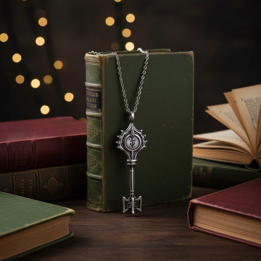 Doom Eternal Slayer key necklace inspired by the iconic key from the video game