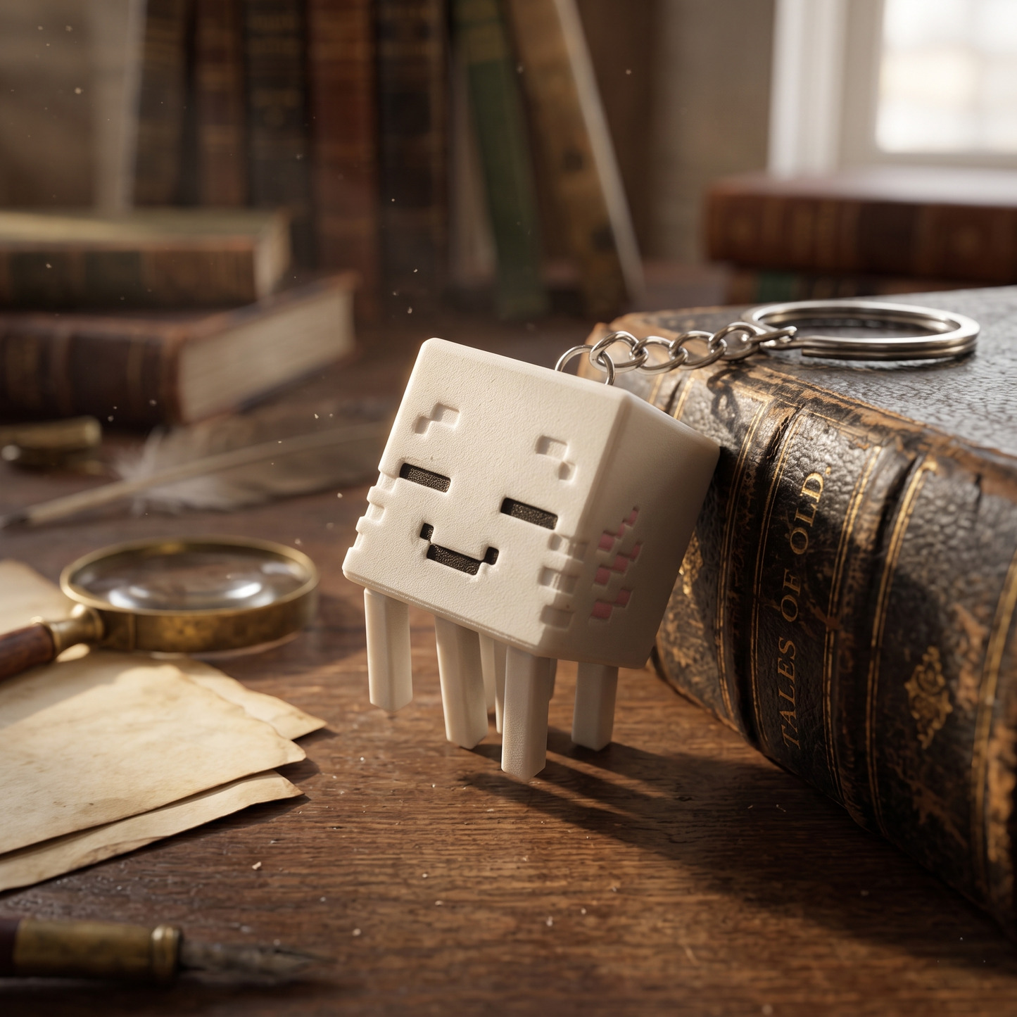Minecraft Happy Ghast Keychain