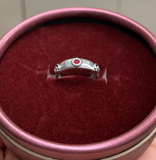 howls moving castle red ruby ring