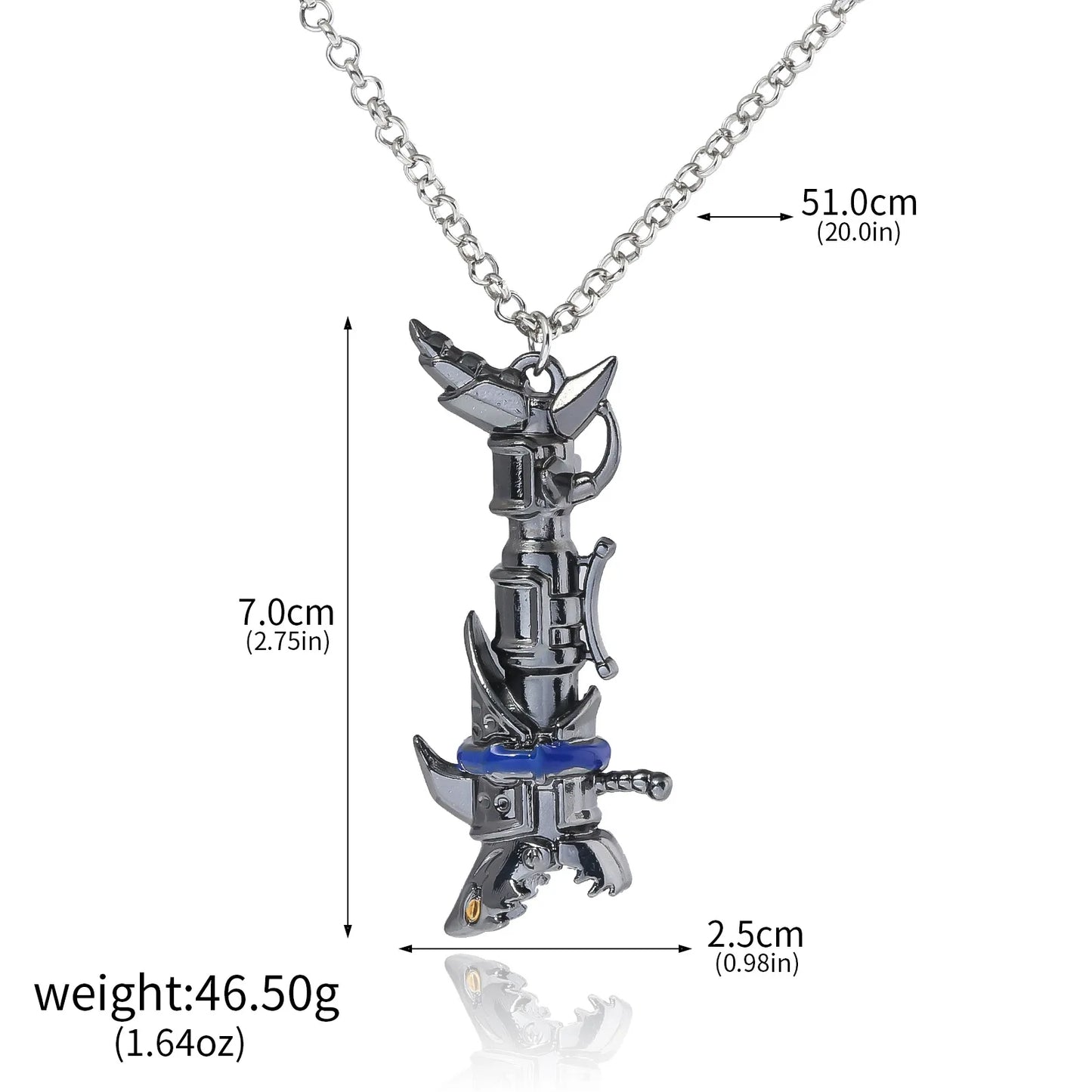 Jinx's Fishbones Necklace & Keychain