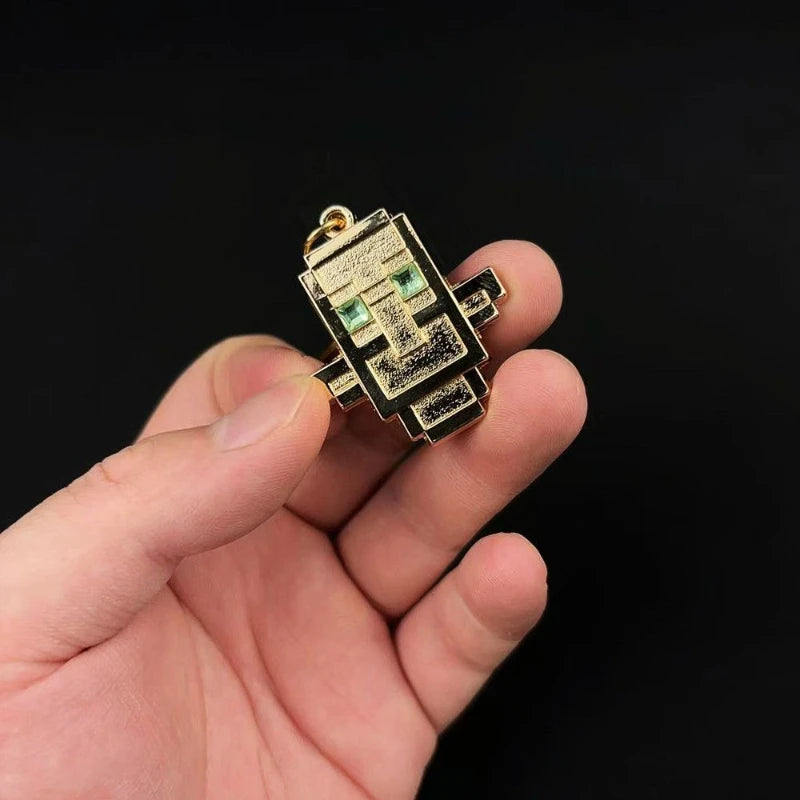golden replica of totem of undying from minecraft