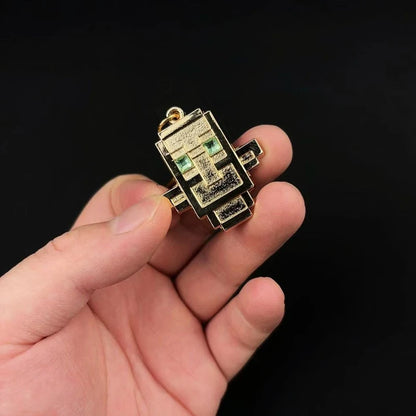 golden replica of totem of undying from minecraft