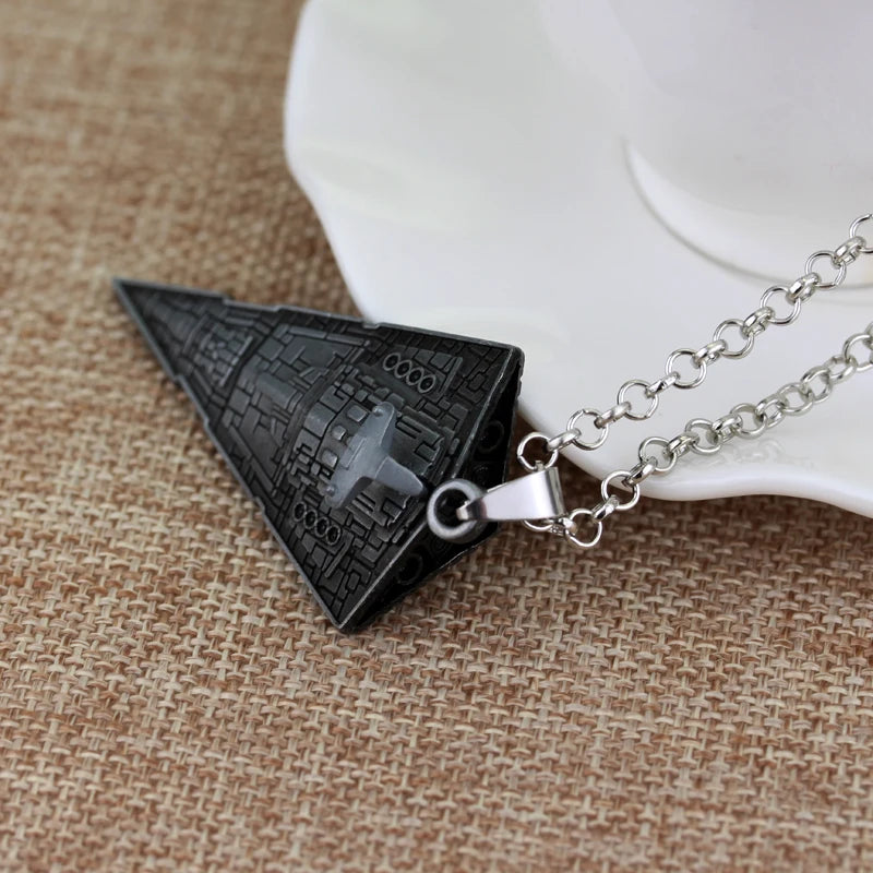 black star destroyer necklace for men