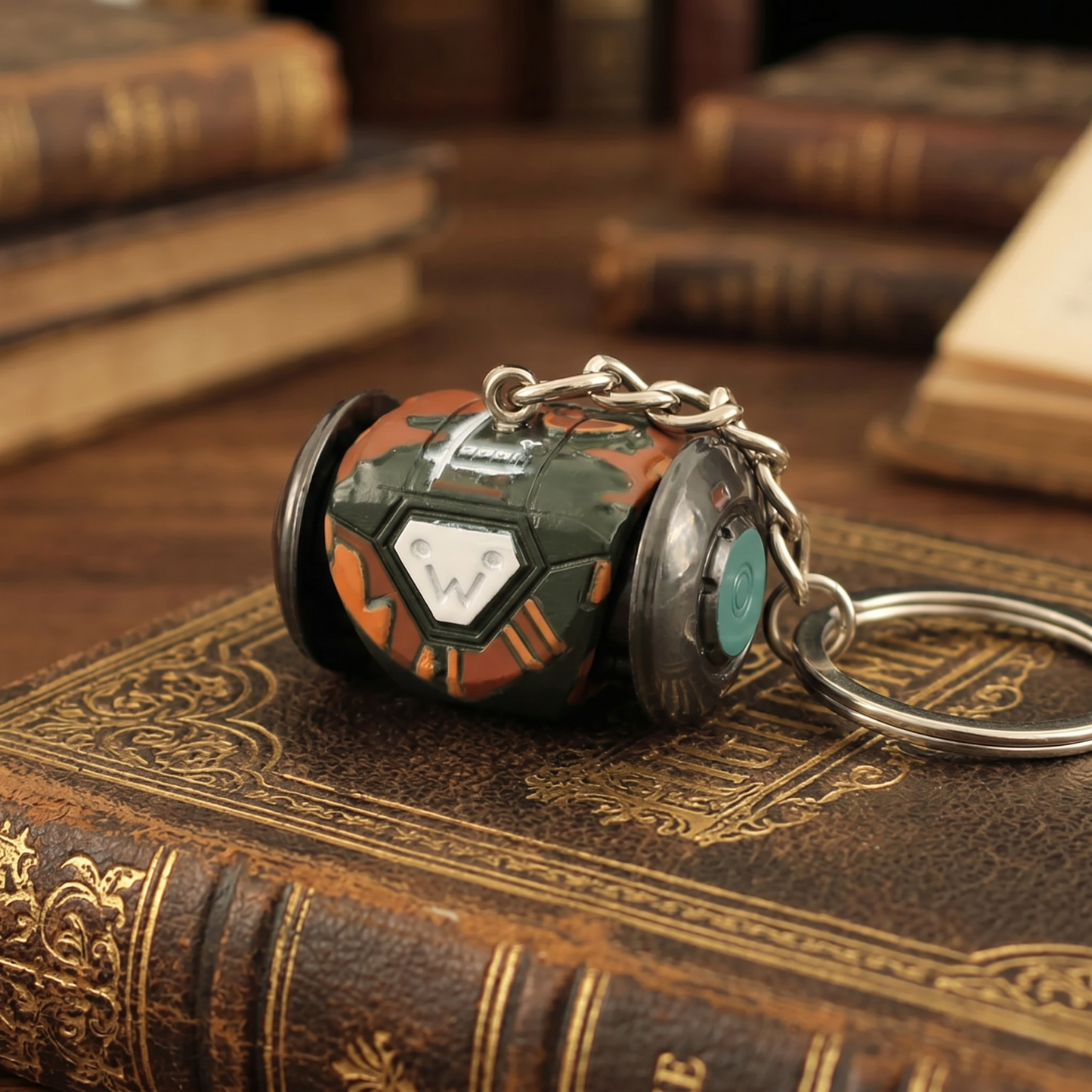little robot boombot keychain