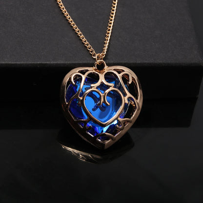 Zelda Red & Blue Heart Necklace